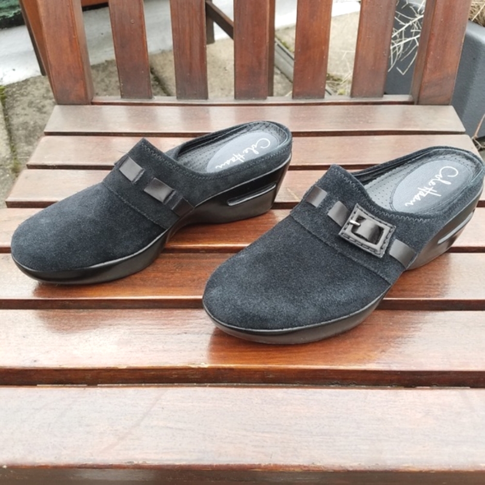 Cole Haan Nike Air Suede Buckle Clog 7B